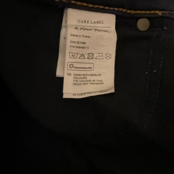 NWOT & Other Stories High Waisted Exposed Button Fly Wide Jeans Size 27 - Picture 10 of 12